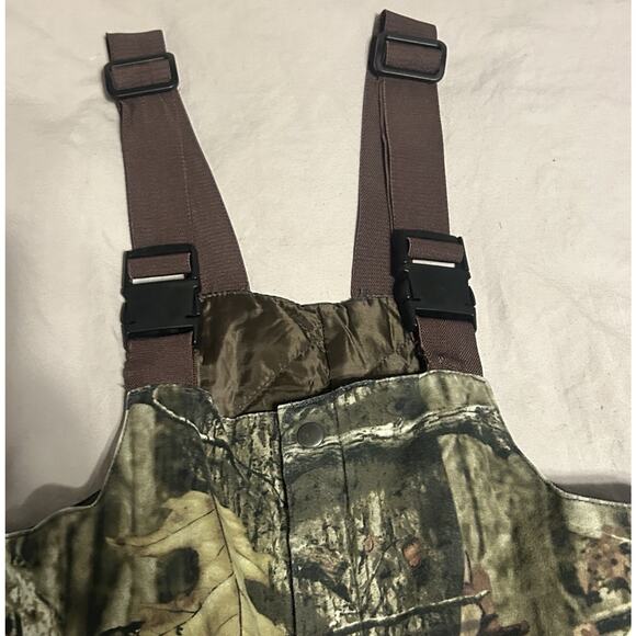 Red Head Camo Insulated Silent-Hide Thermolite Bib Overalls Boys Youth Large - Picture 4 of 11